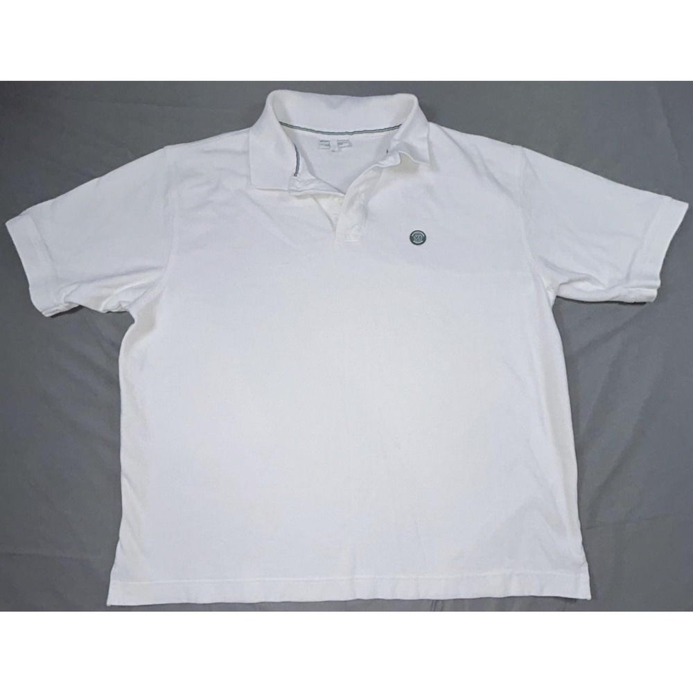 Wimbledon Polo Shirt Mens XL White Tennis Cotton Pique All England Club